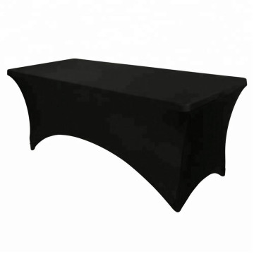 Housse pour table rectangulaire 180x70 cm coloris noir - Le Dépôt Bailleul