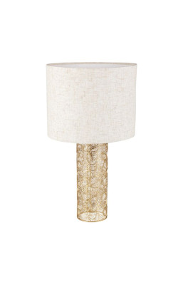 Lampe métal doré ajouré...