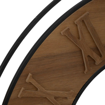 Horloge D65 métal et bois Dorian Atmosphera - Le Dépôt Bailleul