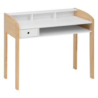 Bureau enfant blanc et bois...