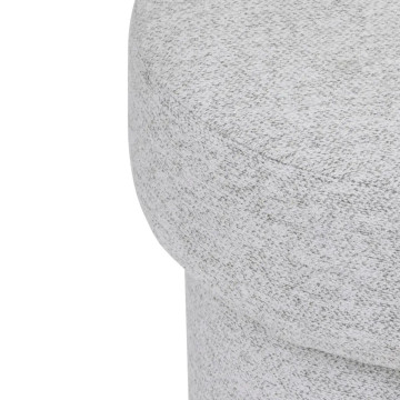 Pouf en tissu 40 cm gris Kita Atmosphera - Le Dépôt Bailleul