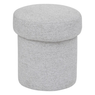 Pouf en tissu 40 cm gris...