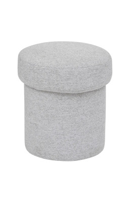 Pouf en tissu 40 cm gris...
