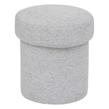 Pouf en tissu 40 cm gris Kita Atmosphera - Le Dépôt Bailleul