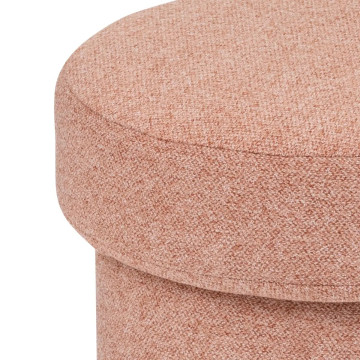 Pouf en tissu 40 cm terracotta Kita Atmosphera - Le Dépôt Bailleul