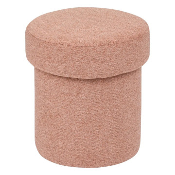Pouf en tissu 40 cm terracotta Kita Atmosphera - Le Dépôt Bailleul