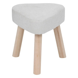 Tabouret 36 cm Thena ivoire Atmosphera - Le Dépôt Bailleul