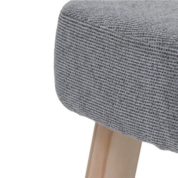 Tabouret 36 cm Thena gris Atmosphera - Le Dépôt Bailleul