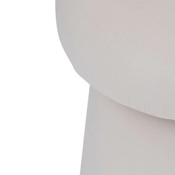 Pouf en velours 40 cm coloris ivoire Noa Atmosphera - Le Dépôt Bailleul