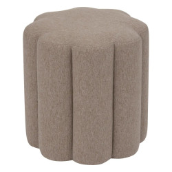 Pouf 40 cm Floral beige Atmosphera - Le Dépôt Bailleul