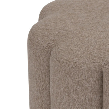 Pouf 40 cm Floral beige Atmosphera - Le Dépôt Bailleul