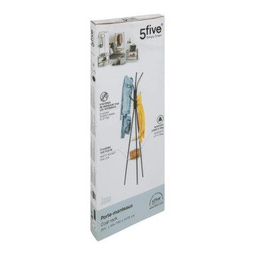 Porte manteaux 6 tiges avec étagères Jano 5five - Le Dépôt Bailleul