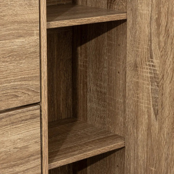 Range chaussures 4 abattants + miroir naturel 5five - Le Dépôt Bailleul