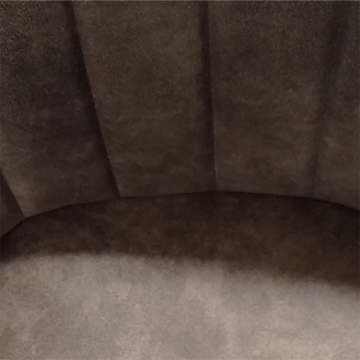 Chaise rotative Xara gris pieds métal noir - Le Dépôt Bailleul