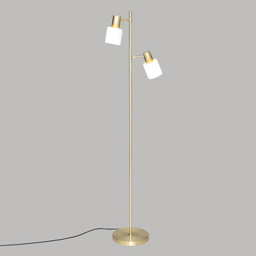 Lampadaire droit Taïs 143 cm métal doré Atmosphera - Le Dépôt Bailleul