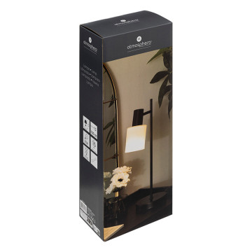 Lampe à poser Taïs 45 cm métal noir Atmosphera - Le Dépôt Bailleul