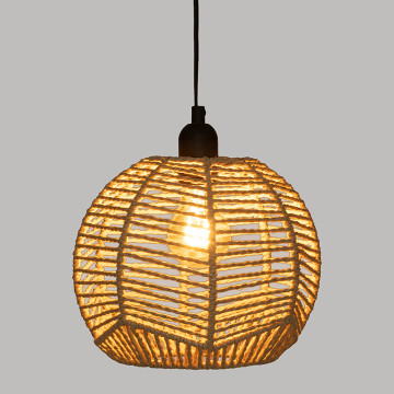 Suspension boule D24 corde Caren Atmosphera - Le Dépôt Bailleul