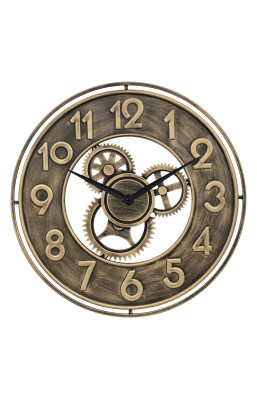 Horloge 48 cm métal doré...