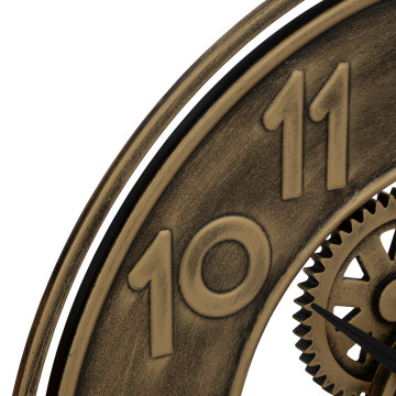 Horloge 48 cm métal doré Jacob Atmosphera - Le Dépôt Bailleul