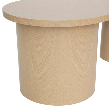 Lot de 2 tables basses gigognes Soleya Atmosphera - Le Dépôt Bailleul