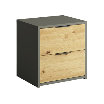 Table de chevet 2 tiroirs Rimini - Le Dépôt Bailleul