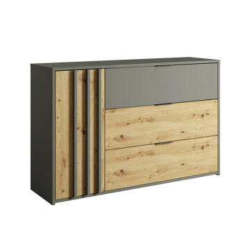 Commode 3 tiroirs + 1 porte Rimini - Le Dépôt Bailleul