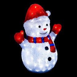Bonhomme de neige lumineux extérieur 90 LED - Le Dépôt Bailleul