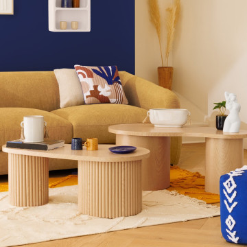 Lot de 2 tables basses gigognes Soleya Atmosphera - Le Dépôt Bailleul