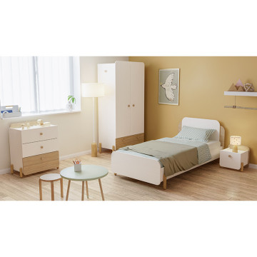 Commode 3 tiroirs Edaj blanc - Le Dépôt Bailleul