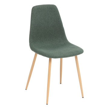Chaise Roka coloris vert cèdre Atmosphera - Le Dépôt Bailleul