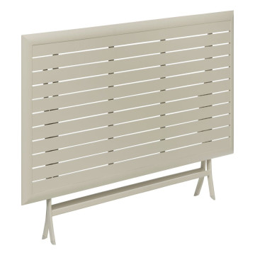 Table aluminium Azua 6 places argile Hespéride - Le Dépôt Bailleul