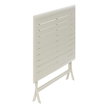 Table aluminium Azua 4 places argile Hespéride - Le Dépôt Bailleul