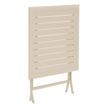 Table aluminium Azua 2 places argile Hespéride - Le Dépôt Bailleul