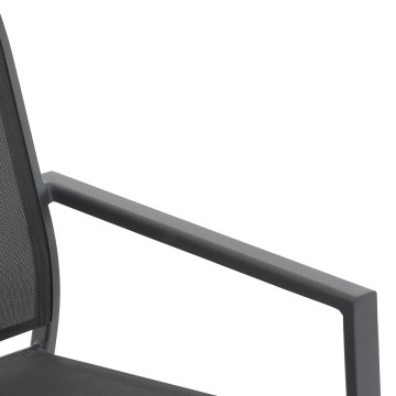 Fauteuil repas Essentia anthracite/graphite Hespéride - Le Dépôt Bailleul