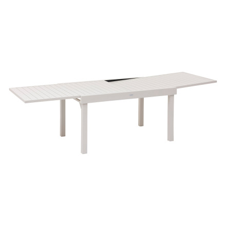 Table rectangulaire extensible Piazza 10 p. graphite Hespéride - Dépôt Bailleul