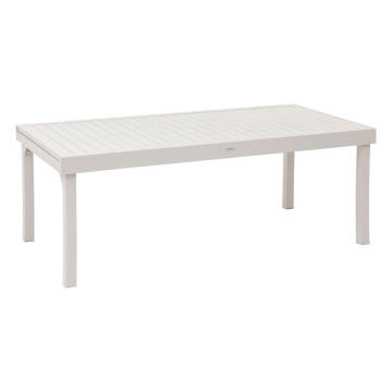 Table rectangulaire extensible Piazza 12 p. argile Hespéride - Dépôt Bailleul