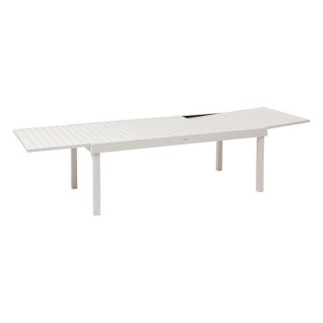 Table rectangulaire extensible Piazza 12 p. argile Hespéride - Dépôt Bailleul
