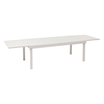 Table rectangulaire extensible Piazza 12 p. argile Hespéride - Dépôt Bailleul