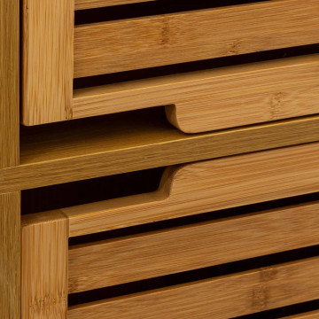 Meuble salle bain bambou Sicela - Le dépôt Bailleul