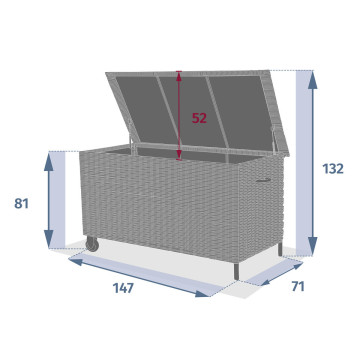 Coffre extérieur Bayana savana petit modèle Hespéride - Le Dépôt Bailleul