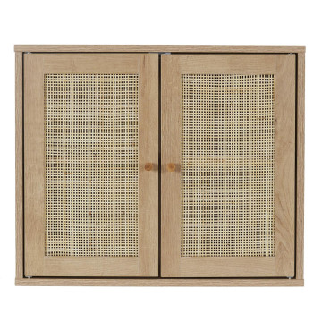 Meuble haut 2 portes cannage Bali - Le Dépôt Bailleul
