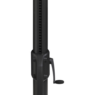 Parasol 4x3 m Melhia multi toiles oléfine anthracite Hespéride - Le Dépôt Bailleul