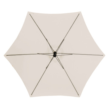 Parasol décentré rond Manoa blé Hespéride - Le Dépôt Bailleul