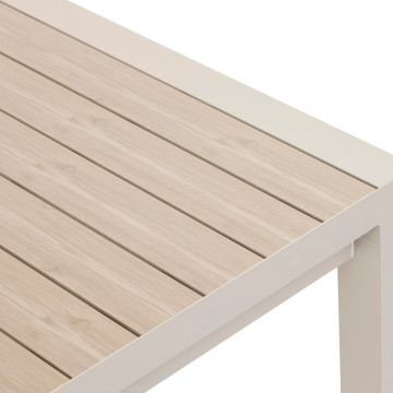 Table extensible 10p Evasion lin et argile Hespéride - Le Dépôt Bailleul