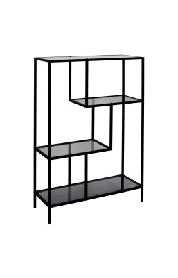 Etagère métal et verre fumé...