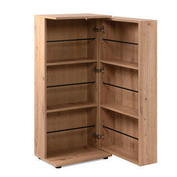 Meuble à chaussures 1 porte Satos naturel - Le Dépôt Bailleul