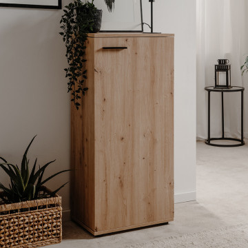 Meuble à chaussures 1 porte Satos naturel - Le Dépôt Bailleul