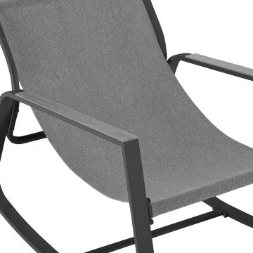 Fauteuil à bascule Felinio gris Hespéride - Le Dépôt Bailleul