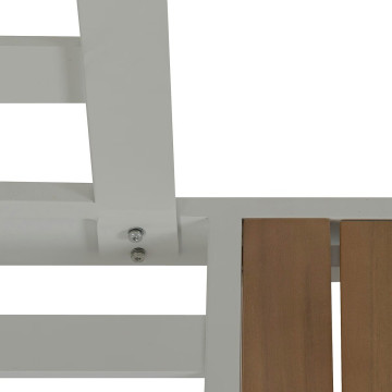 Salon de jardin d'angle Paradize blanc Hespéride - Le Dépôt Bailleul