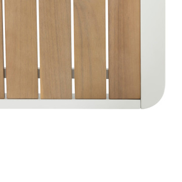 Salon de jardin d'angle Paradize blanc Hespéride - Le Dépôt Bailleul